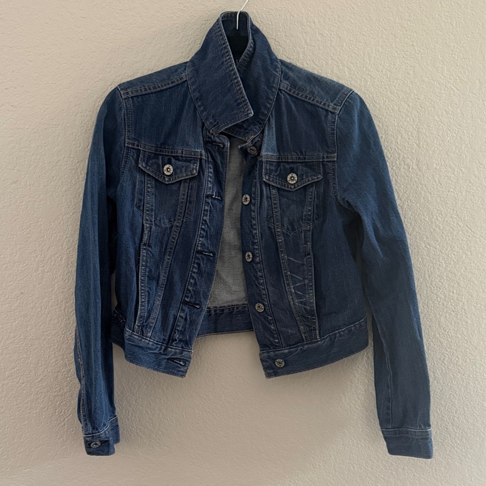 a.n.a Dark Blue Jean Jacket